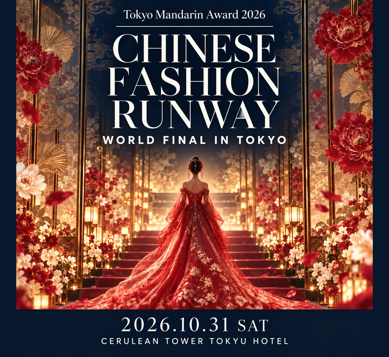 Tokyo Mandarin Award 2026 CHINESE FASHION RUNWAY WORLD FINAL IN TOKYO 2026.10.31 SAT セルリアンタワー東急ホテル